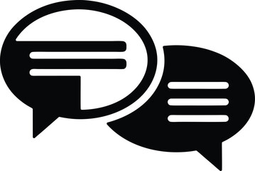 talk and message vector icon.