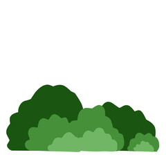 Green bushes vector illustration
