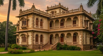 Obraz premium Contemporary architecture inspired by colonial lifestyle