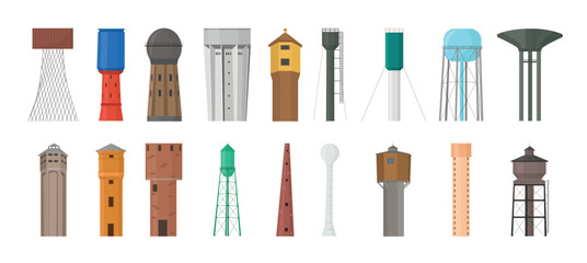 Set of Water Towers