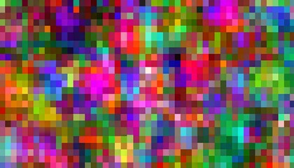 Abstract Colorful Pixel Art Background. (4)