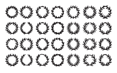 Wreath Monogram Drawings Distinctive Clean and Minimalist