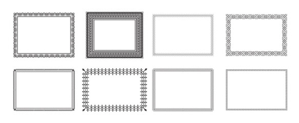 certificate borders vector