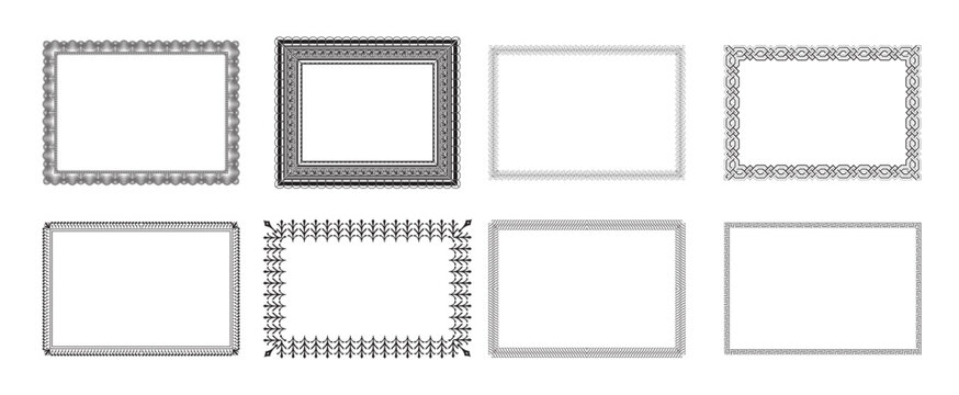 certificate borders vector