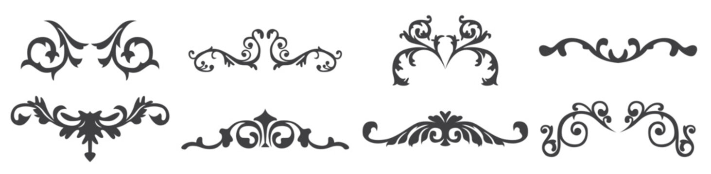 Western Flourish Ornament Vector