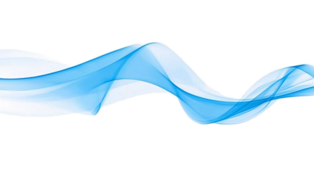 Elegant intricate blue smoke swirl shape effect transparent PNG cutout, isolated background. Silky dynamic flow presentation element - Powered by Adobe