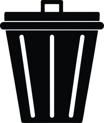 Trash vector icon.