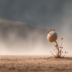 Obraz premium Desert plant in hazy light
