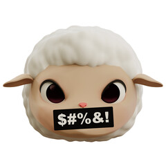 sheep curse 3d emoji
