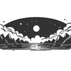 Last Fields of Earth Vintage Illustration Vector