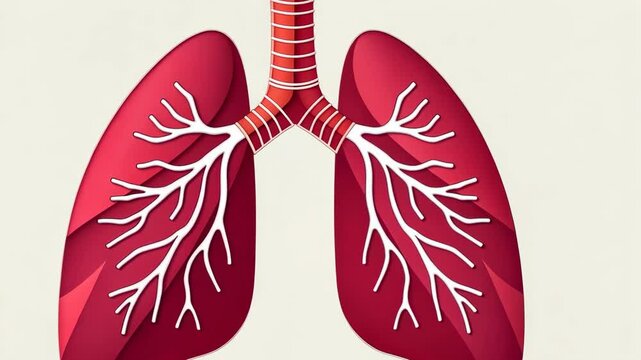 pulmonary, lung anatomy, air flow. Respiratory health. Alveoli expand during inhalation. Bronchi passage ensures air supply. Tracheal rigidity supports breathing function.