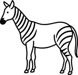 Obraz premium zebra vector illustration