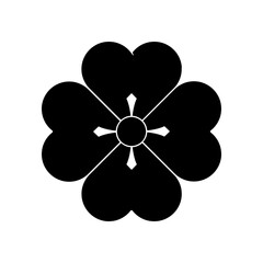 片喰紋・四つ片喰（よつかたばみ）