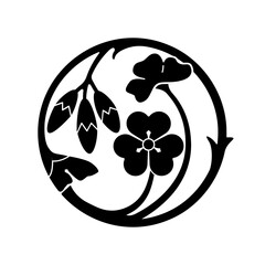 片喰紋・片喰の枝丸（かたばみのえだまる）/ 片喰枝丸（かたばみえだまる）