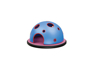 Fototapeta premium dome play icon 3d illustration render