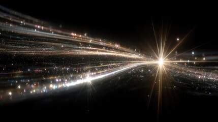 Cosmic light streaks, starburst