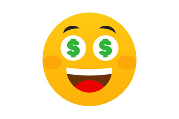 Fototapeta premium Happy Easter egg with a cheerful yellow smiley face cartoon illustration