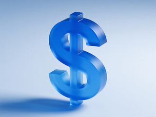 blue dollar sign