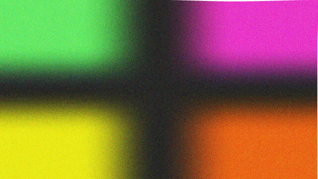 Vibrant abstract background with four distinct color blocks of bright green neon pink sunny yellow and warm orange creating a dynamic and energetic visual - Powered by Adobe