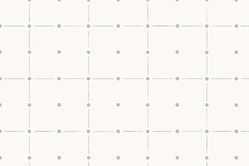 Naklejka premium A minimalist and clean geometric pattern featuring a subtle grid of light gray dots connected by thin lines on a soft, muted background, perfect for modern design.