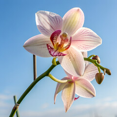 orchid flower isolated on transparent background