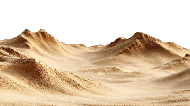 Desert landscape with ridged mountains