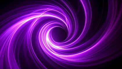 Abstract swirling vortex of purple light