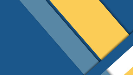 Blue and yellow abstract background with clean geometric layers