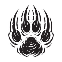 Black and White Animal Claw Scratches Vector