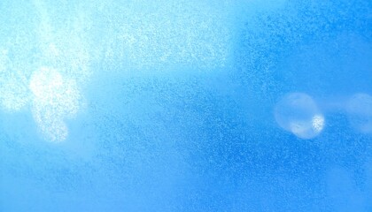 Abstract Frosty Blue Texture with Light Bokeh