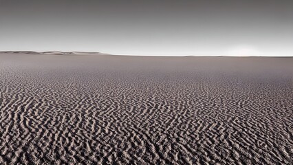 Fototapeta premium A beautiful misty sunrise over a vast desert landscape
