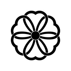 片喰紋・六ツ結び片喰（むっつむすびかたばみ）/ 結び八重片喰（むすびやえかたばみ）