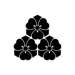 片喰紋・三盛り片喰（みつもりけんかたばみ）