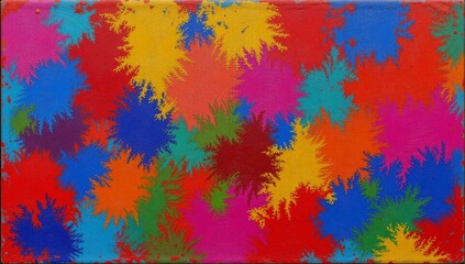 Oil and palette knife painting on canvas featuring a vibrant abstract style with rough colorful textures using oil brushstrokes