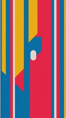 Stripes and geometric shapes create a retro vintage 70s style collection on an abstract modern background
