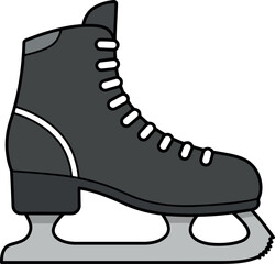 Classic ice skate winter sport equipment