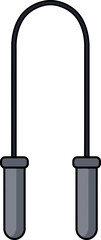 Jumping rope icon fitness exercise sport health cardio
