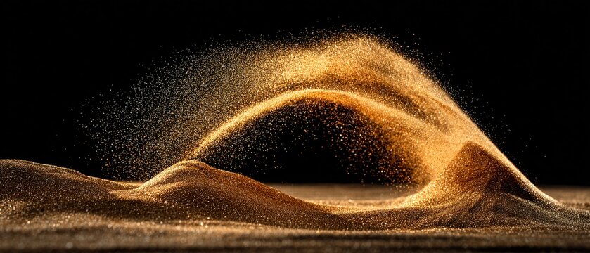 FLUSSO DI SABBIA DORATA MISTERIOSA CON EFFETTI SPECIALI