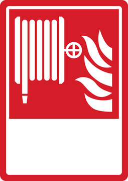fire prevention safety sign_fire hose reel your custom message here portrait size a4/a3/a2/a1	  

