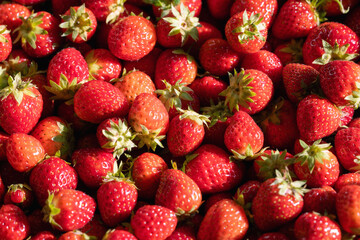 natural fresh strawberries