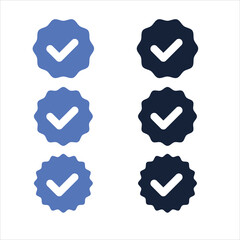 Verification Badges Blue and Black