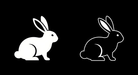 Obraz premium Rabbit Icon