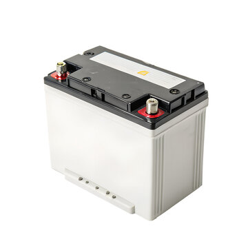 Power Source: A close-up view of a high-performance battery. Its robust design and reliable power make it an essential component for modern technology.