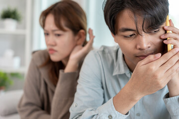 Double dating, husband use phone for call somebody, have a fling, Bit on the side , Commit adultery ,Polygamy, husband was having an affair. family problem, infidelity, divorce, separate