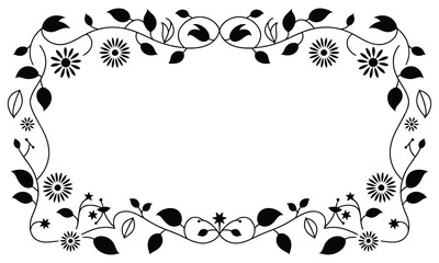 floral frame for your design