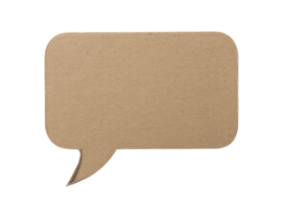Blank Brown Speech Bubble