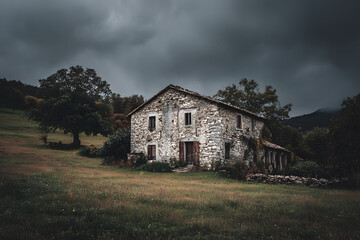 Obraz premium The gloomy ancient house