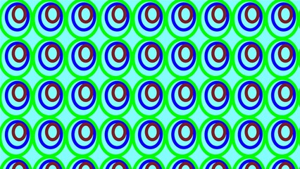 Naklejka premium Colorful Concentric Circles Pattern Background