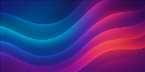Obraz premium Vibrant abstract background featuring flowing blue and purple waves in a smooth, dynamic pattern