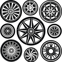 Hand Drawn Sketches Of Various Silhouette Vector, abstract, collection, contour, crayon